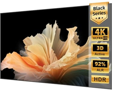 NothingProjector Beamer Leinwand, 100 Zoll ALR CLR, 4K Ultra HD Laser TV Bildschirm, Wandmontage, Umgebungslicht abweisend, Wandbefestigung Projector Screen für Ultrakurzdistanzprojektor Heimkino