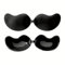 IMAXWAVE Reggiseno invisibile, reggiseno appiccicoso, reggiseno senza spalline, reggiseno senza schiena, reggiseno, reggiseno autoadesivo, silicone, Nero , L-XL / 100D