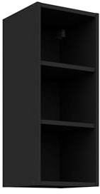 Kuechen-preisbombe Hängeschrank Regal 30 cm Schwarz matt Küchenzeile Küche Siena/Monza/Arona