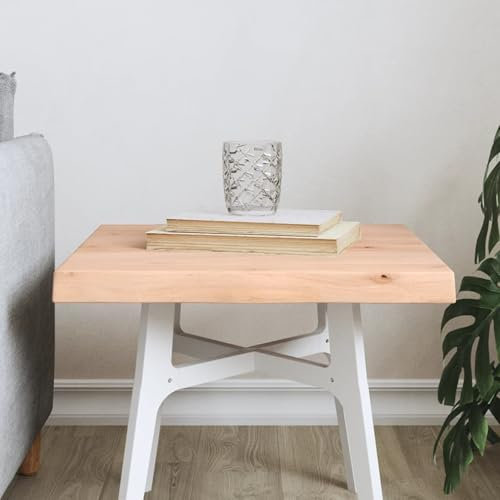 ShGaxin Tablero de Escritorio Madera Maciza Roble sin Tratar 40x40x4 cm, Tablero de Mesa, Tableros para Escritorios, Tableros para Mesas De Comedor, Encimera Cocina