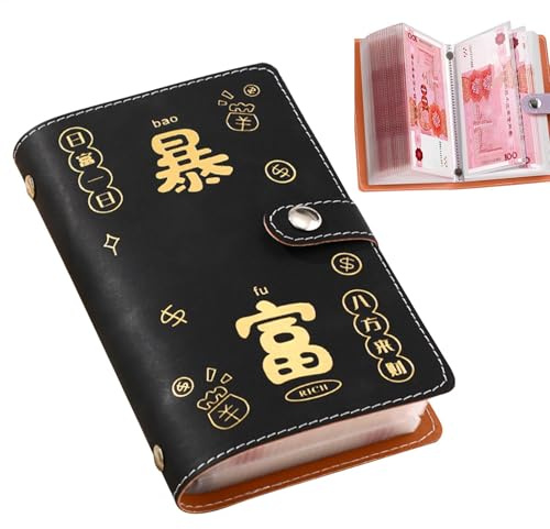 Livret d'économie, livre d'économie en espèces | 2025 Clip en argent grande capacité,Multipliers compartiments 50 feuilles de budget avec des enveloppes en espèces pour la famille ou les individus