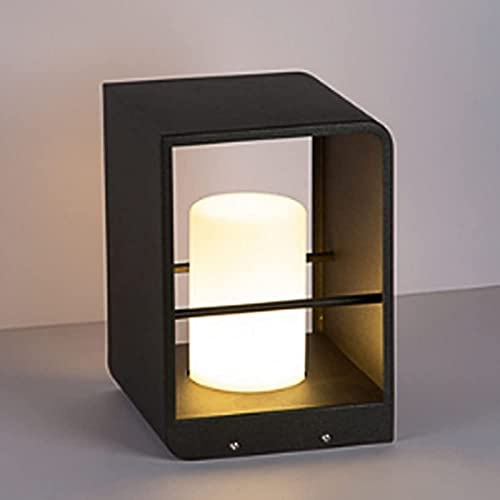 Luz de poste de jardín Portal de lámpara de pilar retro, luces de poste de poste modernas nórdicas para exteriores Luces de pilar impermeables IP65 Luces de pilar de acero inoxidable antioxidantes