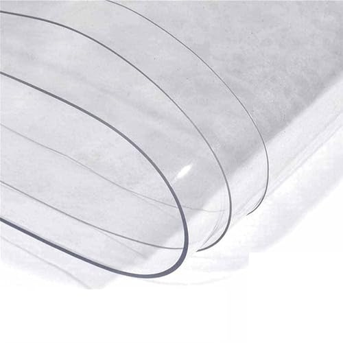 VagxTbs Toldo Transparente Exterior con Orificios Tabique Decorativo Lona Impermeable, para Garaje, Porche, Personalizable (1.9x2.5m/6.23x8.2ft)