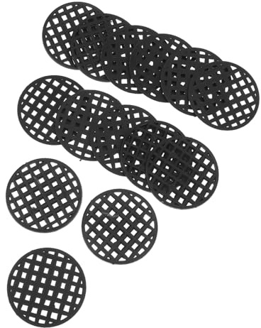 TOYANDONA 500 Pezzi Tappetini in Rete di Drenaggio Rotondi da 3,5 Cm per Vasi di Fiori, Dischi Drenanti Flessibili per Piante, Sottopentola per Bonsai e Fioriere, Ventilazione