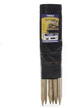 Tenax 31900500 Silt Fence, 2 by 100-Feet, 2' x 100', Black