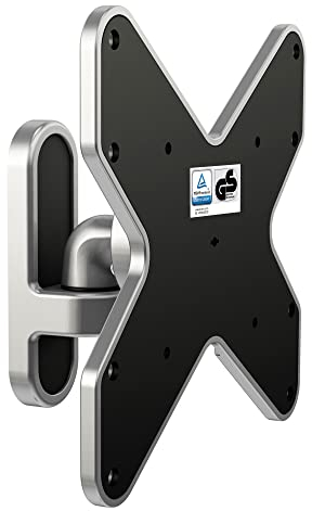 RICOO TÜV geprüfte TV Monitor Wandhalterung Fernseher Schwenkbar Flach Ultra Slim für 32-43 Zoll, Universal TV Halterung S1922, Fernsehhalterung für Wand, bis 15 Kg, max. VESA 200x200 mm