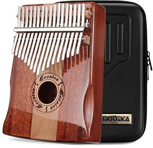 Moozica 17 Keys Kalimba Marimba, Professional Thumb Piano Sanza Mbira Musical Instrument Gift (Koa-K17SD)