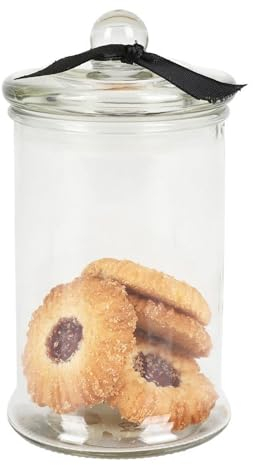 Unbekannt Bote 300ml Transparente Latas de Reserva Cristal Decorativo Tarro de Hierbas Vidrio para Caramelos Cristal