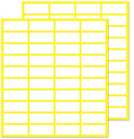 1000 Stück, 20 x 8 mm, Aufkleber Etiketten Selbstklebend Klebeetiketten zum Beschriften - Weiß