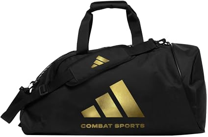 adidas Unisex – Erwachsene 2in1 Bag Sporttasche, schwarz/Gold, S