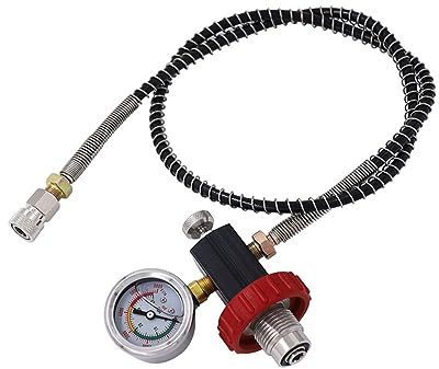 6000psi Paintball Füllstation PCP SCBA Füllstation Ladeadapter für Paintball Ladestation (Rot)