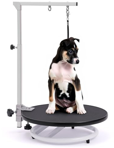Phenfor 360 Rotating Dog Groming Table - Adjustable Groming Arm Suitable for Small Dogs Under 110 Ibs and Large Dogs(Contains Grooming Arm and Noose)