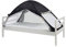 Deryan Lusso Letto Tenda Pop Up Zanzariera - 200x90cm - Zanzariera di altissima qualità Zanzariera a maglia da 1 mm - oscurante - Nero