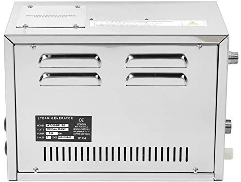 Alvinlite Sistema Doccia con generatore di Vapore 3KW Attrezzatura per Bagno Turco Domestico Attrezzatura per Bagno Turco con decalcificazione Automatica 220‑240V