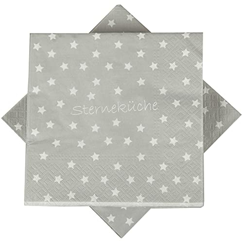 20er Pack Servietten, vers. Motive - Hochwertige Papierservietten (33x33cm, 3-lagig, 1/4 Falz) Papier-Tuch, für Party, Geburtstag oder Feiern