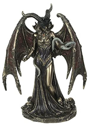 Veronese Design 9 Tall Lilith The First Woman Cold Cast Resin Antique Bronze Finish Fantasy Gift Statue
