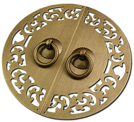 Türklopfer 15cm 20 cm Kupferschrank Griff Möbel Kupfer Lock Ring Retro Cabinetür und Fensterschublade Griff (Color : Bronzed 20cm)
