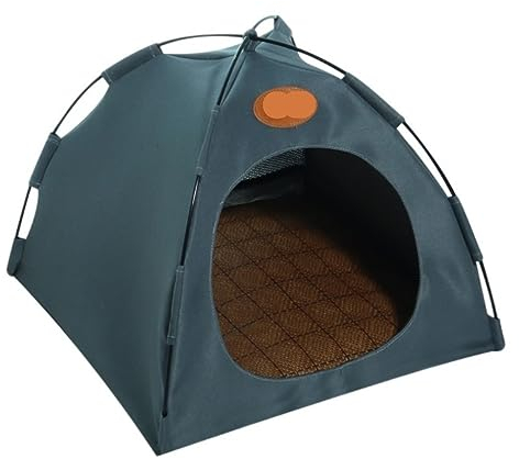Hundebett Katzenbett Katzen Bett Katzenzelt-Höhlenbett Mit Abnehmbarem Kissen, 2-in-1-Katzen-Hundezelt-Betthaus, Katzennest-Schlafsack Katzenkorb Hundematte (Color : B, Size : 40x40x37cm)
