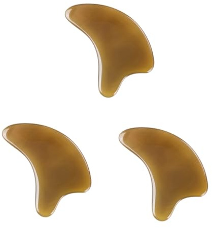 JECOMPRIS 3stücke Gua Scraping Board Für Gesicht Und Nacken Traditionelles Massagewerkzeug Schmerzlinderung Und Entspannung Natürlichem Horn Für Zuhause Und Unterwegs