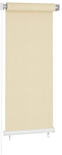 Home & Garden Decor Fensterbehandlungen, Fensterrollos & Schatten, Outdoor-Rollo, cremefarben, 60 x 140 cm, HDPE