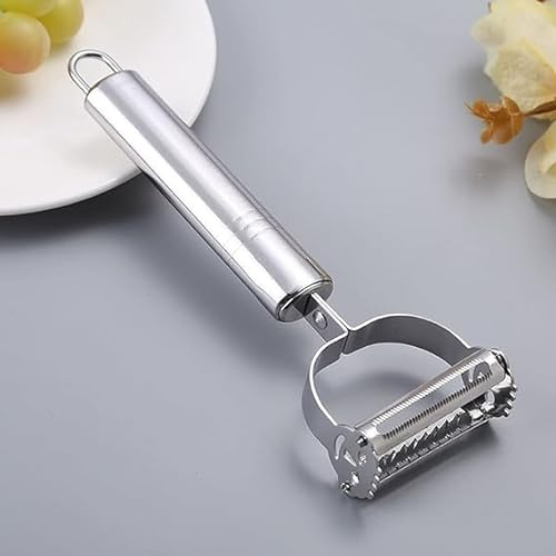 Genérico Pelador de patatas y verduras de acero inoxidable, Pelador Patata, Ralladores, pela y corta rápido Ideal para pelar patatas, zanahorias y diversas verduras y frutas., 742959785939