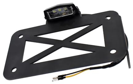 DUSHUO Nummernschildhalterung Für H&Arley Universal Side Mount Motorrad Registrierung Kennzeichen Halter Halterung Mit Licht