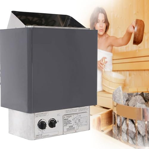 GBHJJ Calentador de Sauna EléCtrico de 4,5 A 9 Kw, Sauna Estufa Horno Sauna de Vapor Seco, con Control Interno Integrado, Personal Comercial, para Hogar Hotel SPA Ducha BañO de Vapor,4.5KW