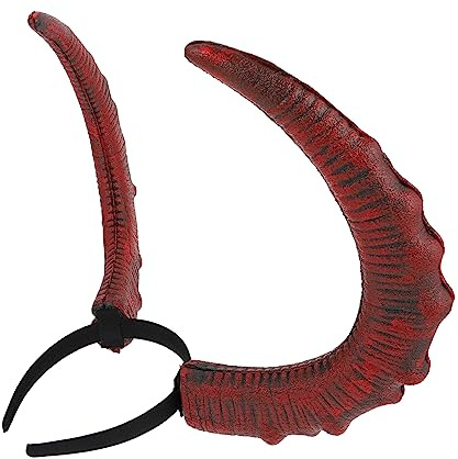 DRESSOOS 1stück Teufel Horn Headdress Für Halloween Kostüm Niedliches Horn-haarband Für Karneval Und Partys Zubehör Für Teufel-outfits Und Cosplay-dekoration