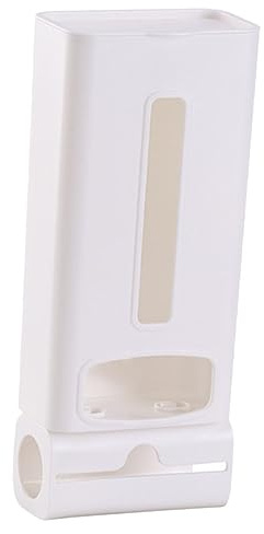 LIFKOME Garbage Bag Storage Box Wall-Mounted Plastic Trash Bag Dispenser Holder for Kitchen Bathroom