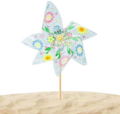 Windrad Spielzeug für Kinder | Handgefertigte Windräder für den Garten – Kreative Aktivität mit DIY-Set: Montieren Sie und Ihren eigenen Windspinner für Garten, Hof, Park und Strand