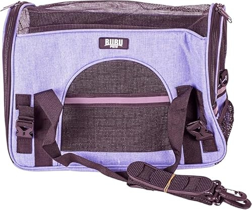 Quibropets Bubupets Trasportino per animali domestici - Trasportino per cani e gatti - Zaino da viaggio resistente e confortevole - 40 x 20 x 26 cm - fino a 8 kg - Blu