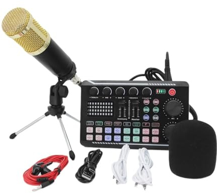 DJ-Ausrüstung, Mikrofon, Soundkarte, Konsole, Studio-Soundkarten-Set, Sprachmixer, Soundkarte, Live-Übertragung, Atmosphärenanpassung