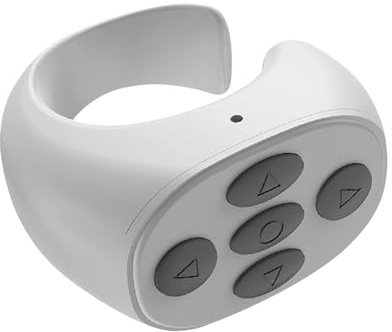 Telecomando per fotocamera wireless - Scorrimento leggero a distanza per girare le pagine di fotografie, pagina su e giù | Telecomando per fotocamera ricaricabile con anelli di scorrimento per telefon
