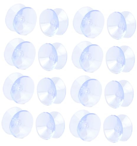 OSALADI 30 pezzi Ventose Doppia Faccia in PVC Trasparente per Tavoli in Vetro Antiscivolo Riutilizzabili Protezione Invisibile