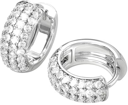 JOOTUEPO Orecchini Cerchio, Orecchini Donna Argento 925 Oro Placcato 14K orecchini Anallergici orecchini a Cerchio Piccoli, Brillantini Gioielli Regalo per Donna Ragazze