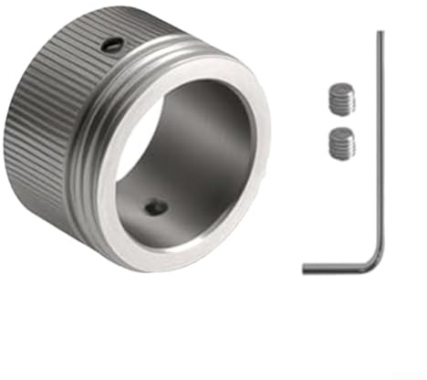 Edelstahl-Heizventiladapter M30 x 1,5, gestreiftes Heizkörperventil, Thermostatkopf, RA-Adapter auf M30 x 1,5 Gewinde (1)