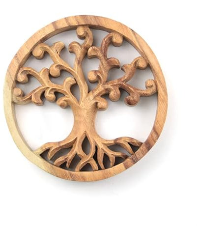 RUBY Árbol de la Vida en Madera - Decoración de Pared 15 cm