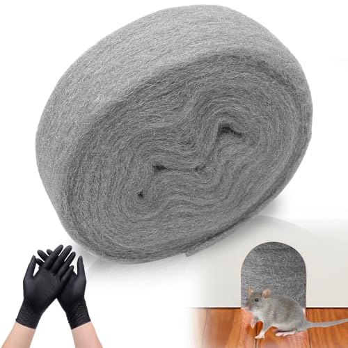 Kujinova 0000 Grade Steel Wool, 10 Metre Roll - Ultra Fine for Wood Finishing, Sensitive Surface Cleaning & Filling Minor Cracks
