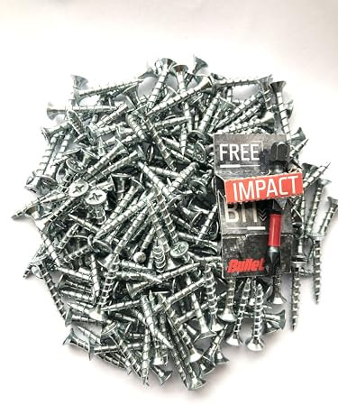 4mm x 30mm Small Steel Countersunk Wood Screws Chipboard Screws MDF/Chipboard Screws BZP Wood Screws,Flat Head Screws for Wood Fully Threaded With Impact Bit 200 Pack Hi-tech wax coating