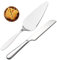 SZKKQKJ Pala per Torta, Coltello per Torta in Argento, Paletta per Torta, Pala per Torta, Paletta per Torta, per Matrimonio Contiene tagliatorta e Paletta per Torta, 2 Pezzi, Argento