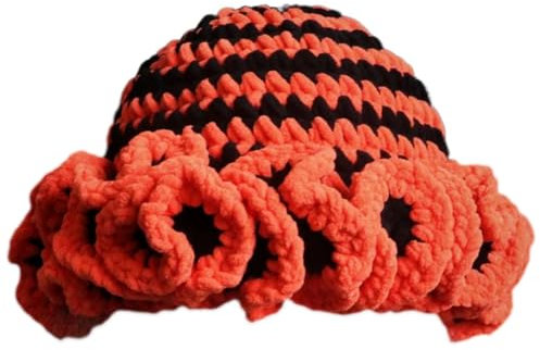 BHFYOB Winter Strickmütze Erwachsene und Baby Mütze Stretchy Strickmütze Kreative Weiche Mütze für Fußballspiele und Familienfoto