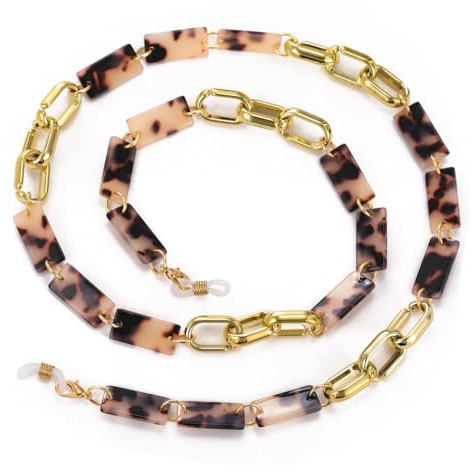 Dreamtimes Acryl Brillenkette einstellbar leichtes Brillenhalter für Frauen Männer Farbe Vielfalt Sonnenbrille Kette