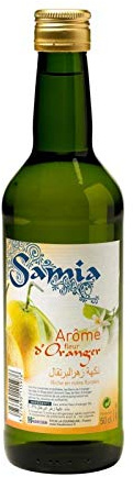 SAMIA Arôme d'Eau de Fleur d'Oranger 500 ml, pour parfumer délicatement vos recettes africaines- Lot De 4
