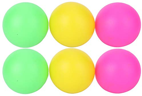 PVC Beach Ball Set 6PCs Hochqualität Haltbar weiche leichte farbenfrohe Spielzeugbälle für Strandschläger Accessoires Katzenspielkunst Dekoration Rot gelbblaues Grün (Rot, Gelb, grün)