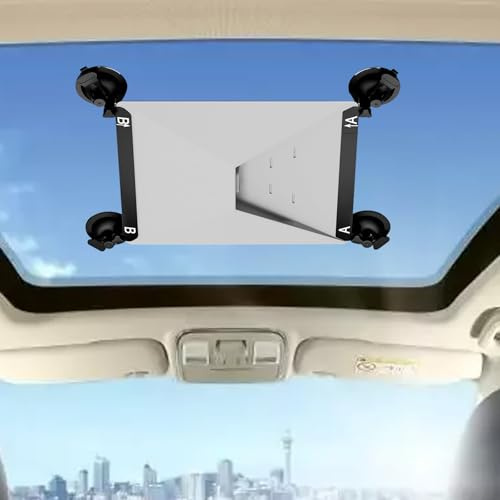 GOEDCH Starlink Mini supporto a ventosa: Starlink Mini supporto per auto, Starlink Mini supporto con 4 ganci per camper, barche, carrello da campeggio, ventosa antivibrazione, per una stabile