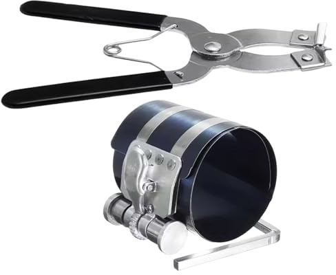 Kit de Extracción de Segmentos - Kit de Instalación y Extracción de Aros para Motor de Automóviles en Acero,Equipo Anticorrosivo Con Alicates Para Reparación De Vehículos