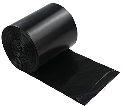 Lesbye 10 Liter Müllbeutel, Schwarz, 125 Stück Papierkorbbeutel