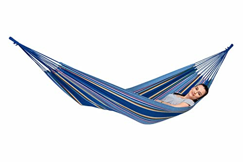 AMAZONAS hängmatta väderbeständig UV-beständig tahiti Ocean 200 cm x 100 cm till 120 kg blomstrad