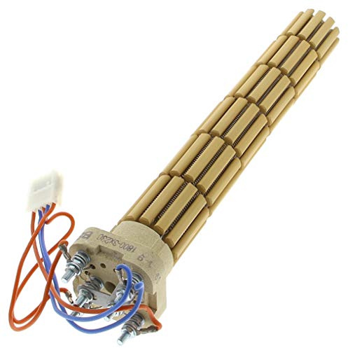 Gtapiece Chauffe-eau Résistance 1800W Tête Carrée Céramique Blanc Compatible SAUTER, THERMOR