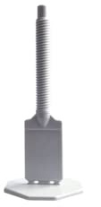 GUTJAHR IndorTec FN 2 mm, 100 Gewindelaschen für Nivelliersystem/Fliesen Meister Fliesenverlegehilfe/grau